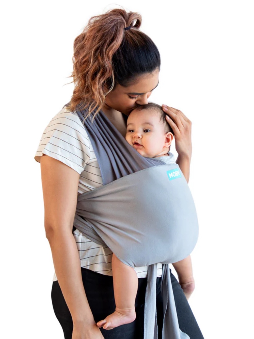 Moby Easy Wrap Carrier in Smoked Pearl